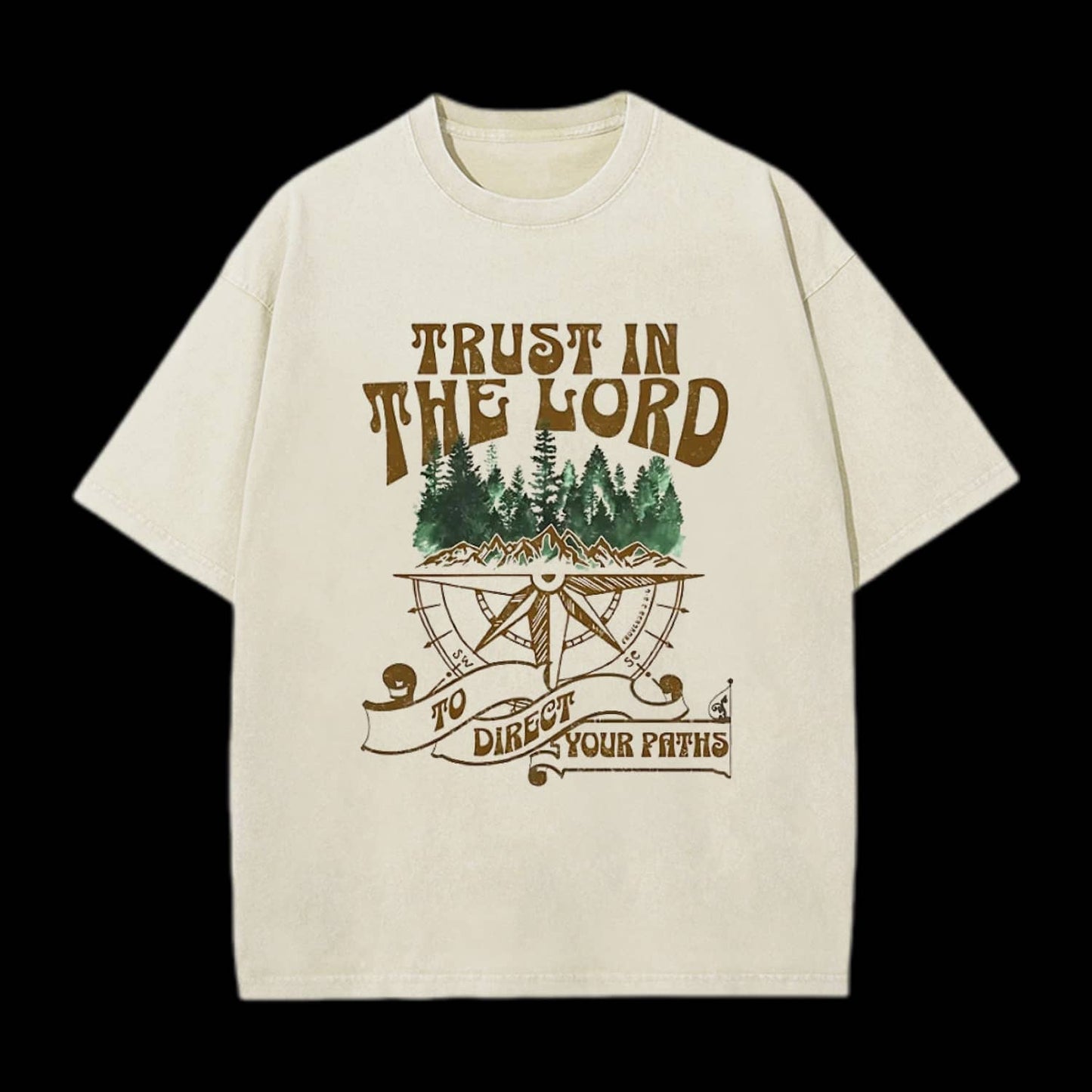 Trust In The Lord Christian Washed T-Shirt