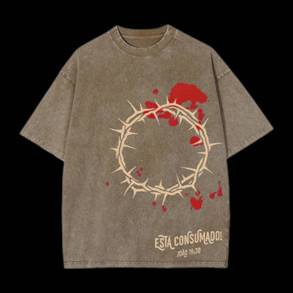 Está Consumado Unisex Washed Christian T-shirt