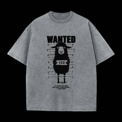 Now I Am Found Unisex Washed Christian T-shirt