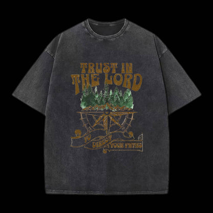 Trust In The Lord Christian Washed T-Shirt