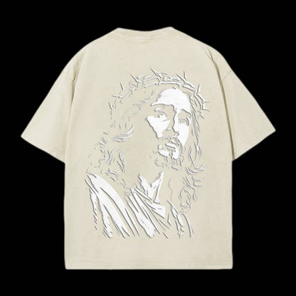 Jesus Double Sided Unisex Washed Christian T-shirt