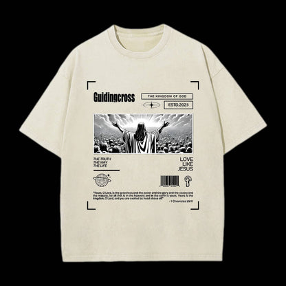 Divine Sacrifice Christian Washed T-Shirt