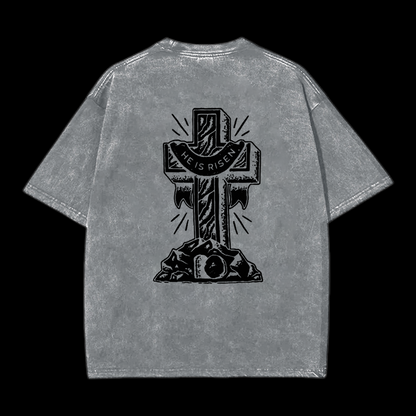 He Is Risen Printed Men's Tee