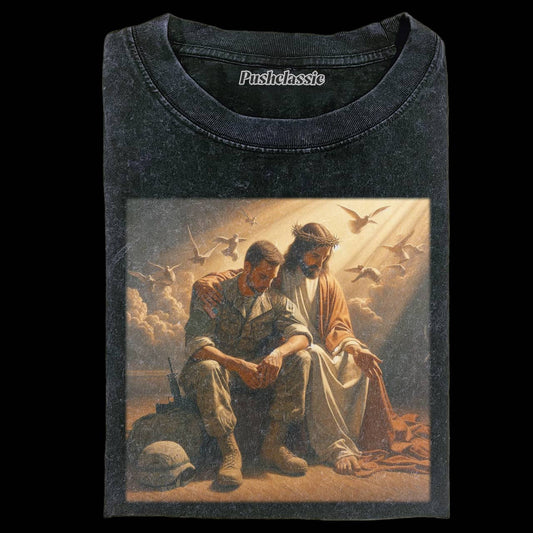 THE JESUS AND SOLDIERS T-SHIRT