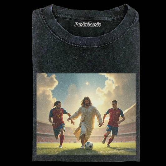 THE JESUS AT THE EUROPEAN CUP T-SHIRT
