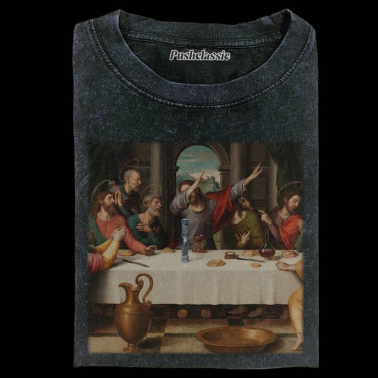 THE JESUS BOTTLE FLIP CHALLENGE WASHED T-SHIRT