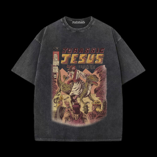 THE JESUS CHRISTIAN WASHED  T-SHIRT