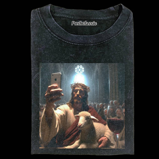 THE JESUS FUNNY WASHED T-SHIRT