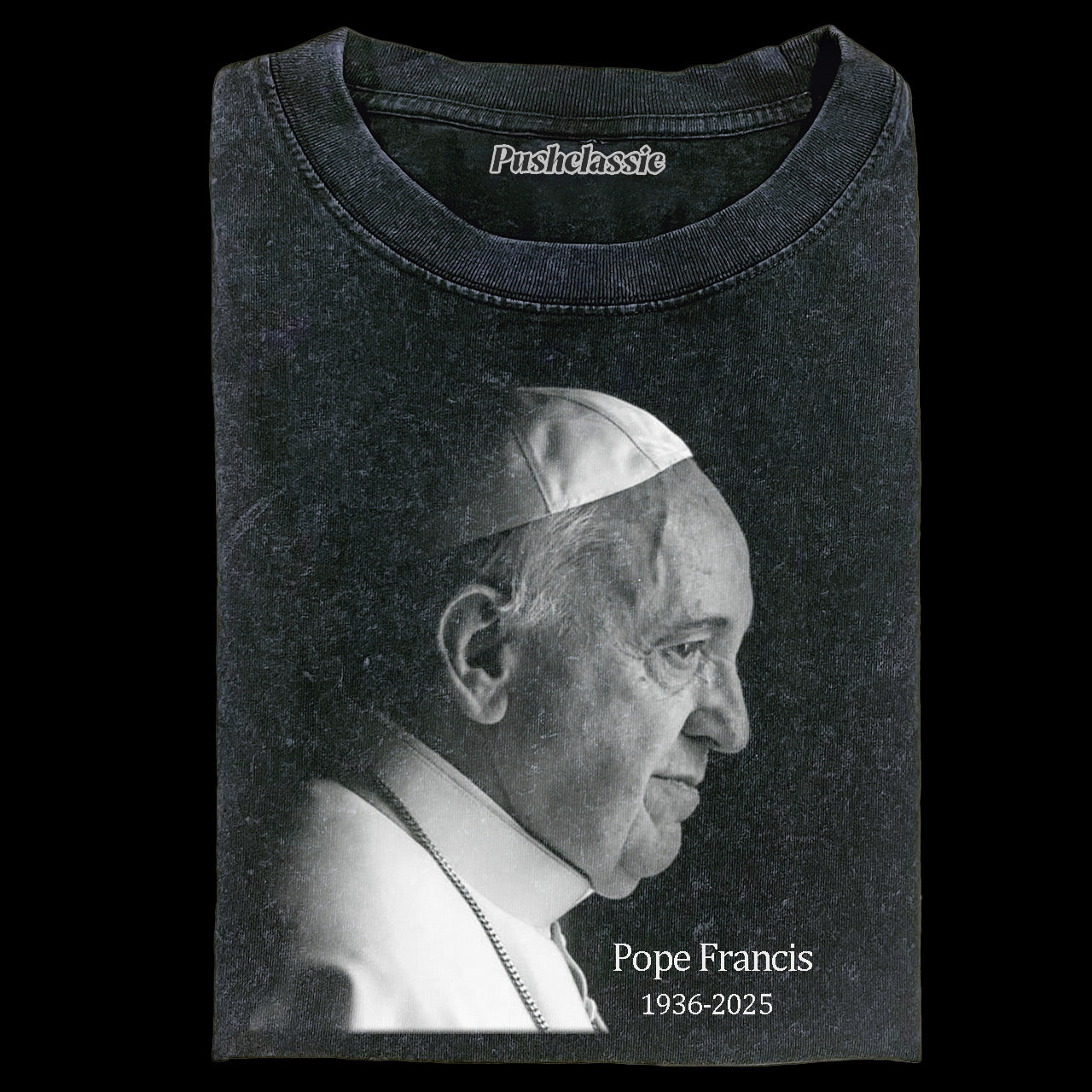 THE POPE FRANCIS WASHED T-SHIRT