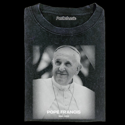 THE POPE FRANCIS WASHED T-SHIRT