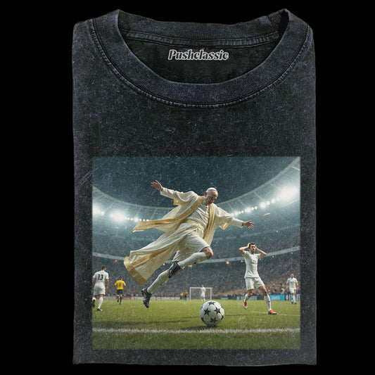 THE POPE FRANCIS WASHED T-SHIRT
