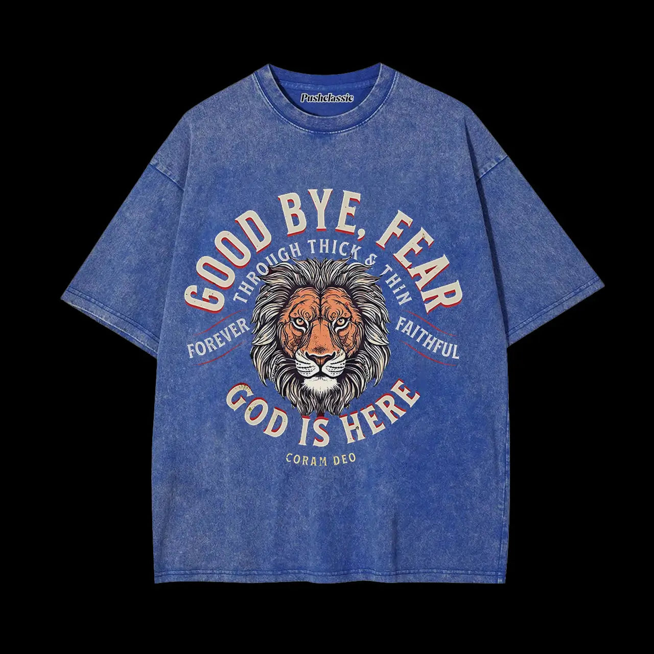 THE GOD LION WASHED T-SHIRT