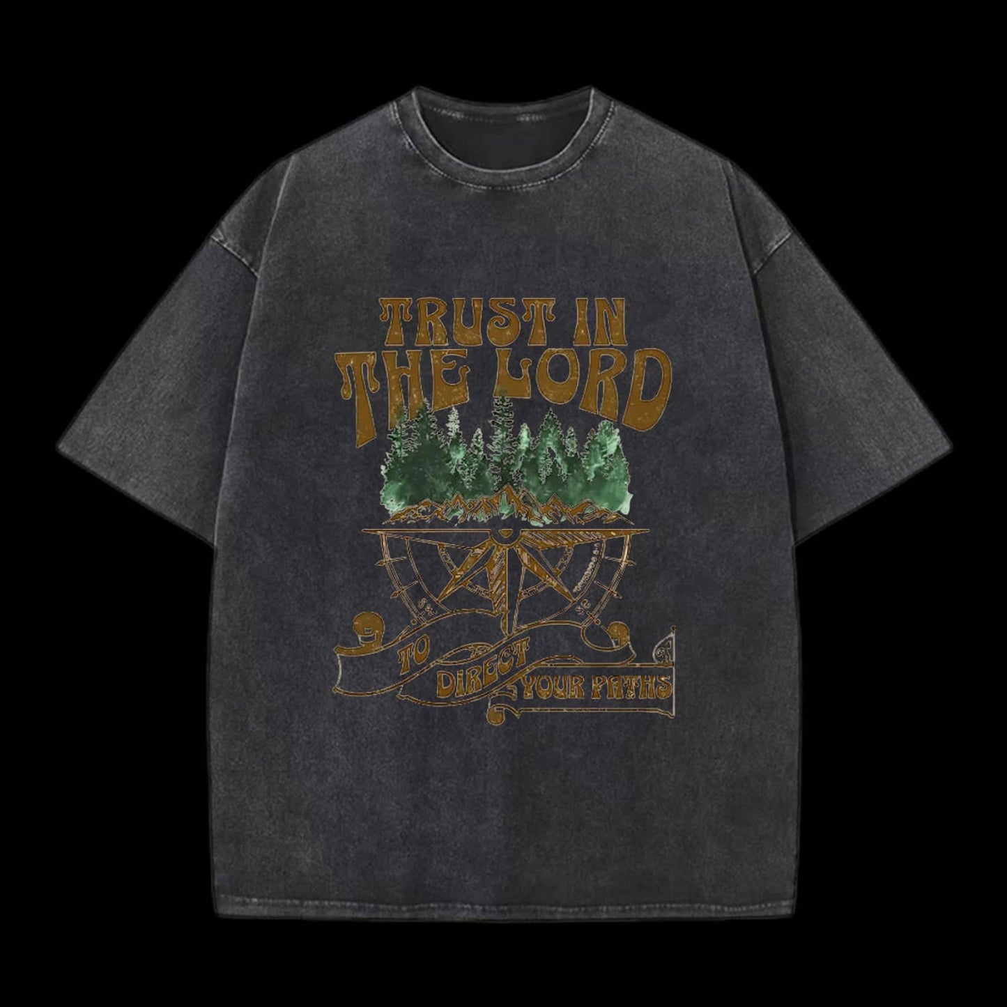Trust In The Lord Christian Washed T-Shirt