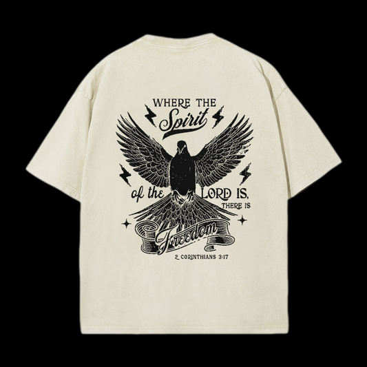 Where The Spirit Of The Lord CHristian tee