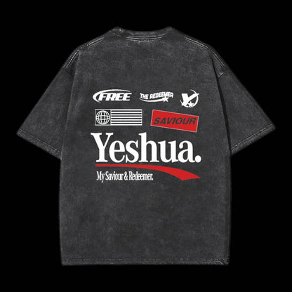 Yeshua Double Sided Unisex Washed Christian T-shirt