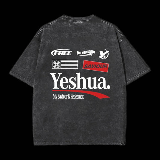 Yeshua Double Sided Unisex Washed Christian T-shirt
