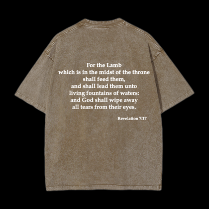 For The Lamb At The Center Washed T-Shirt