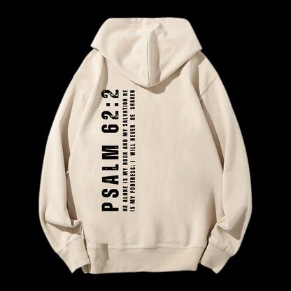 Psalm 62:2 Drawstring Hoodie