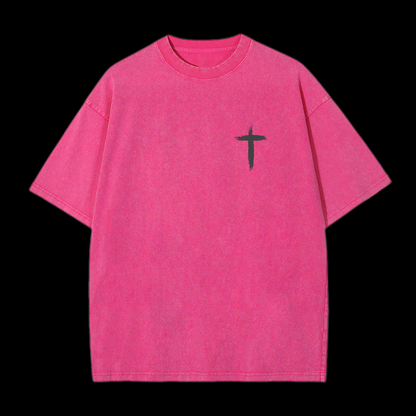 I Live For Him Washed T-Shirt