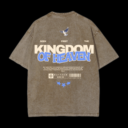 Seek First The Kingdom Of Heaven Washed T-Shirt