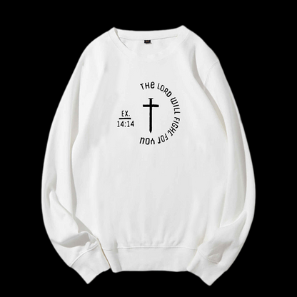 The Lord Will Fight Crewneck Sweatshirt