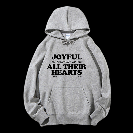 Joyful All Their Hearts Drawstring Hoodie