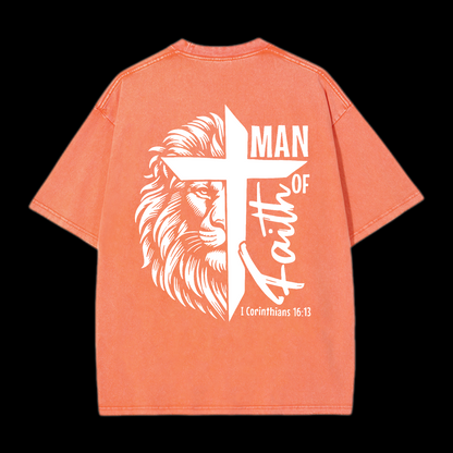 Faith Of Man Washed T-Shirt