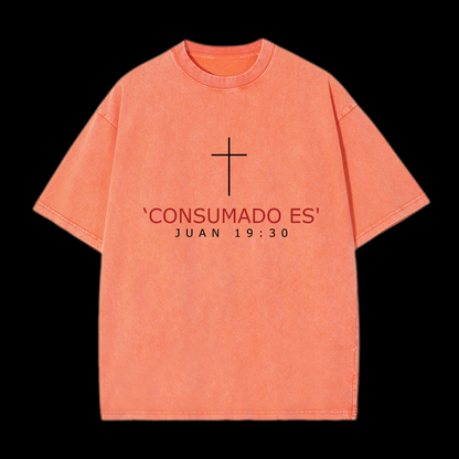 Juan 19:30 Washed T-Shirt