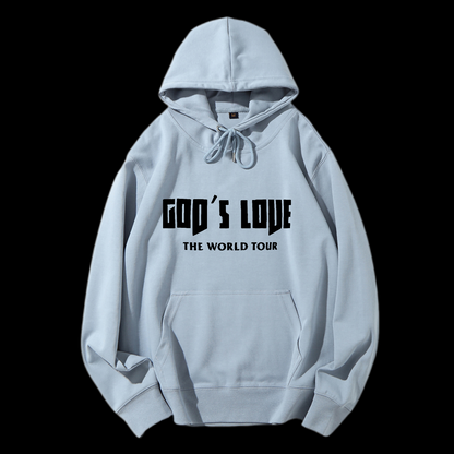 God's Love The World Tour Drawstring Hoodie