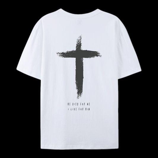 I Live For Him  Cotton T-Shirt