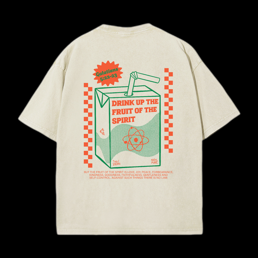 Drink Up The Fruit Of The Spirit Washed T-Shirt