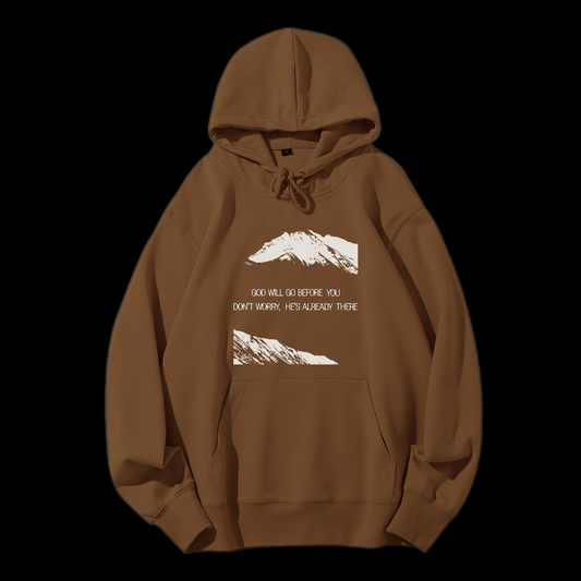He's Already There Drawstring Hoodie