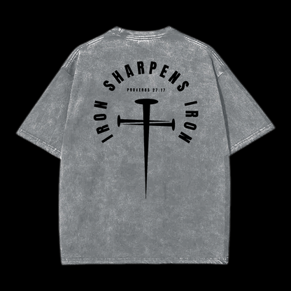 Iron Sharpens Iron Washed T-Shirt