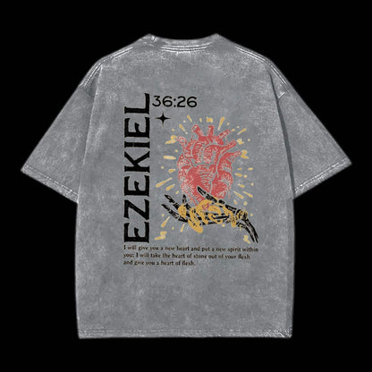 Ezekiel 3626 I Will Give You A New Heart Printed Men's Tee