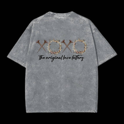 XOXO Original Love Letters Christian Washed T-Shirt