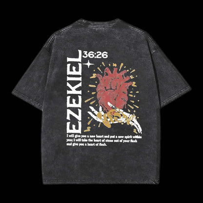 Ezekiel 3626 I Will Give You A New Heart Printed Men's Tee