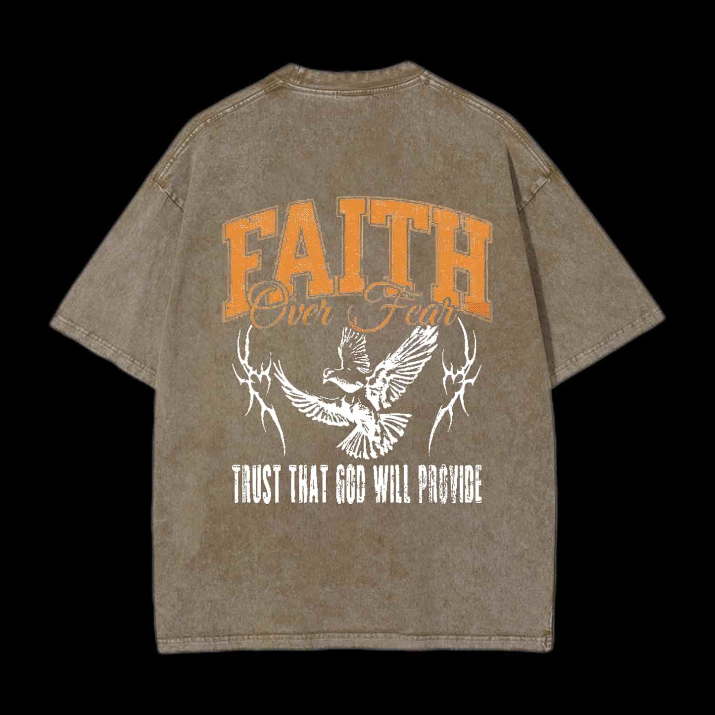 FAITH OVER FEAR TRUST THAT GOD CHRISTIAN TEE