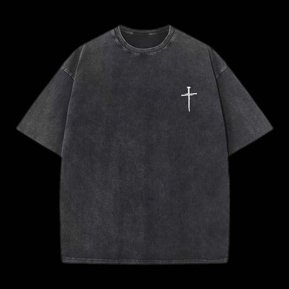 God Over All Things Washed Distressed Tee