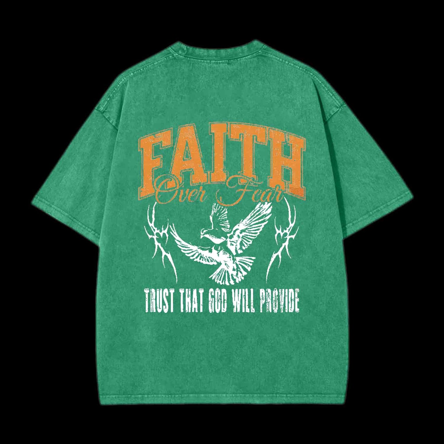 FAITH OVER FEAR TRUST THAT GOD CHRISTIAN TEE