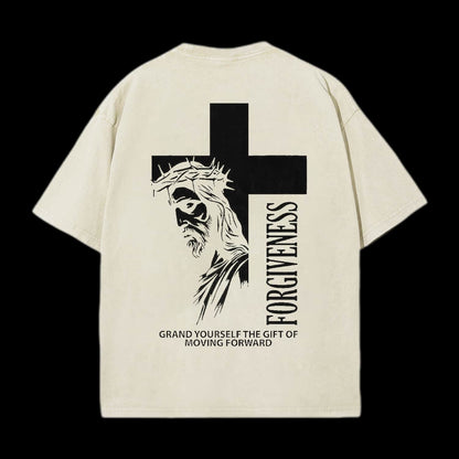 Forgiveness Washed Distressed Short Sleeve T-Shirt
