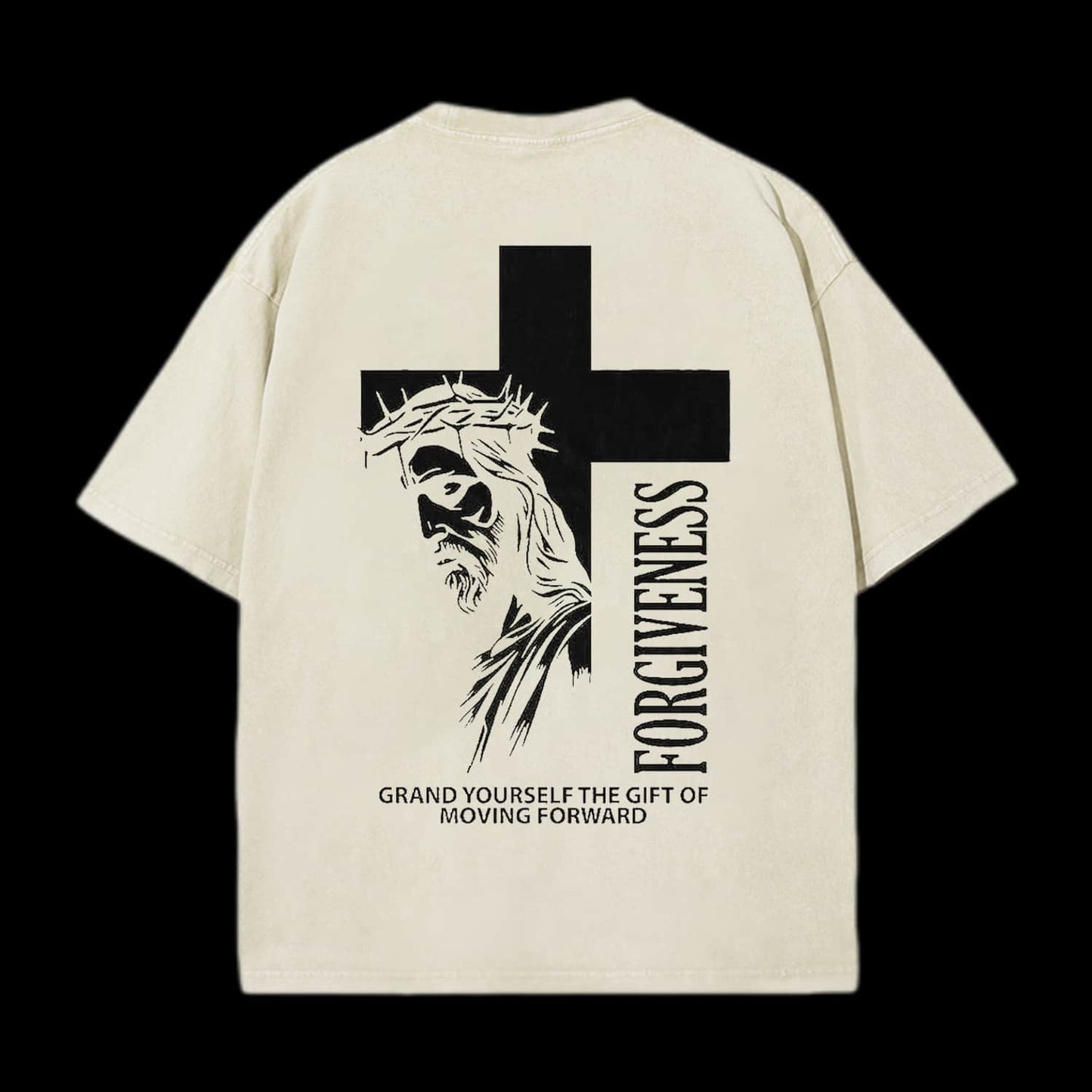 Forgiveness Washed Distressed Short Sleeve T-Shirt