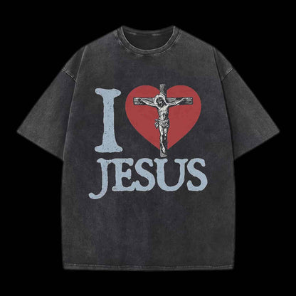I LOVE JESUS CHRISTIAN TEE