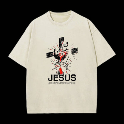 Jesus Died For Me Cross Christian Tee