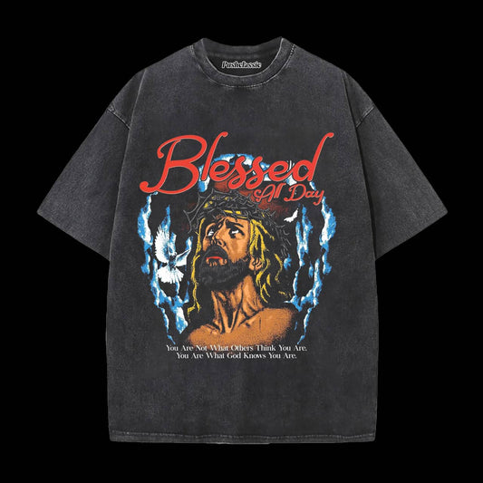 THE BLESSDE ALL DAY CHRIST WASHED T-SHIRT