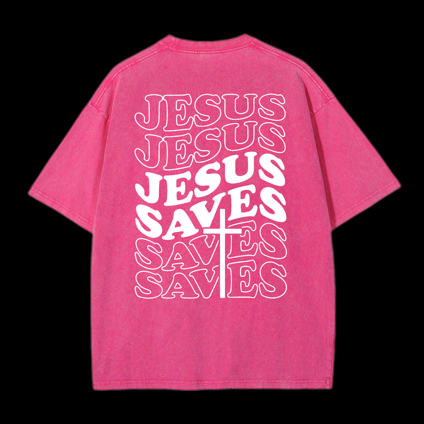 Jesus Saves Washed T-Shirt