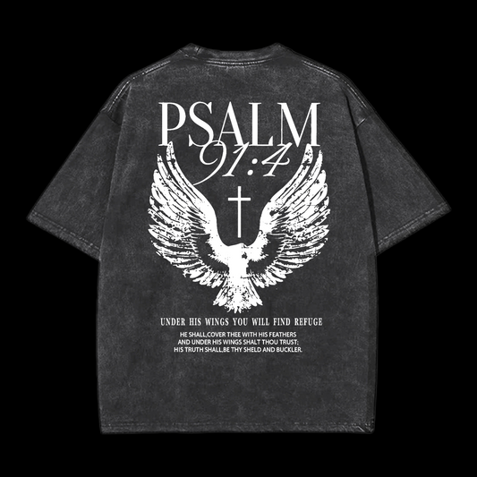 Under His Winds You Will Find Refugb Washed T-Shirt