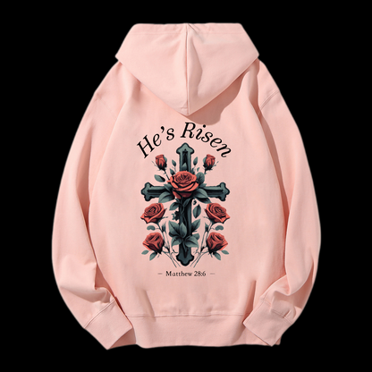 He's Risen Drawstring Hoodie