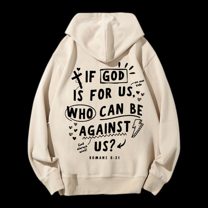 If God Is For Us Drawstring Hoodie