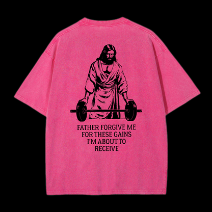 Father Forgiven Me Washed T-Shirt