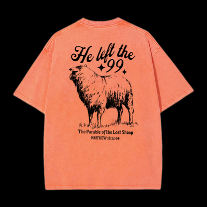 He Left The 99 Washed T-Shirt